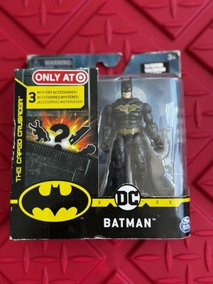 Exclusive Spin Master Batman 4" Figure DC With 3 Surprise Accessories FAST SHIP!