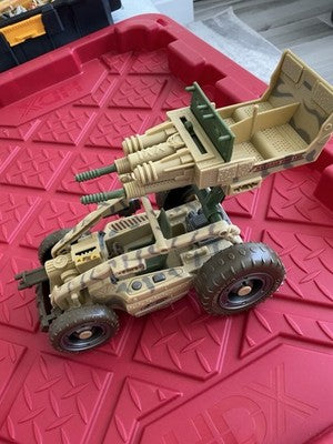 Hasbro GI JOE 8” SAND RAZOR Plastic DUNE BUGGY Toy Model USA4X-0023. Sold As Is