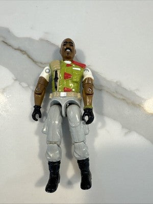Gi Joe 3.75 Action Figure Loose Roadblock 1986 With Gun