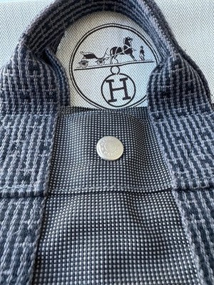 Hermes Air Line Pm Canvas Tote Bag
