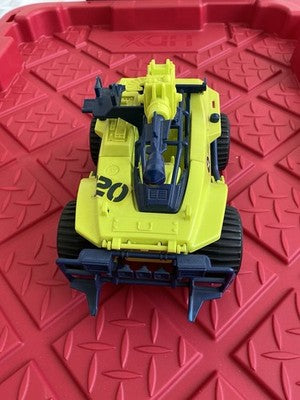 Vintage 1990 Hasbro GI Joe Badger Green Jeep ATV - Incomplete. Sold As Is.