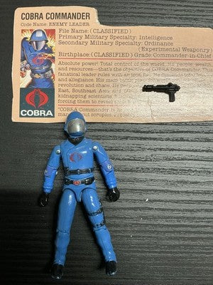 1983 GI JOE COBRA COMMANDER v1.5 100% Complete Hasbro ARAH Vintage