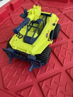Vintage 1990 Hasbro GI Joe Badger Green Jeep ATV - Incomplete. Sold As Is.