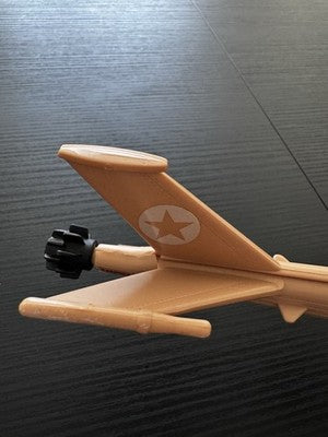 GI-JOE Locust Tan Dragonfly Helicopter Hasbro Pawtucket 1983 Rare. Near Complete