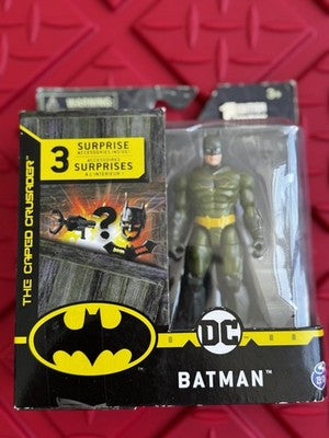 BATMAN GREEN SUIT DC Spinmaster The Caped Crusader 1st Edition Creature Chaos 4"
