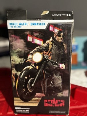 The Batman Bruce Wayne Unmasked Dc Multiverse 7” Action Figure Plastic Toy