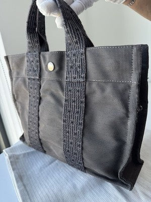 Hermes Air Line Pm Canvas Tote Bag