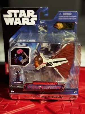 Star Wars Micro Galaxy Squadron Asajj Ventress GINIVEX Starfighter RARE