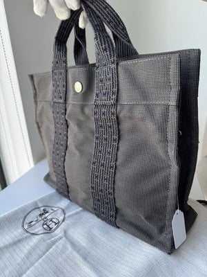 Hermes Air Line Pm Canvas Tote Bag