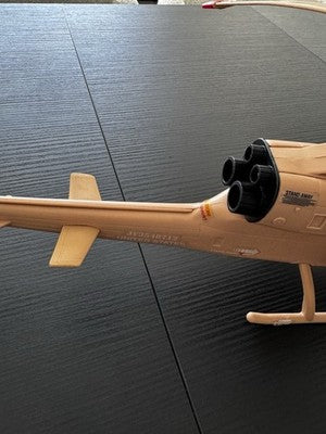 GI-JOE Locust Tan Dragonfly Helicopter Hasbro Pawtucket 1983 Rare. Near Complete