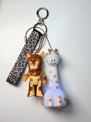 PJ Masks Armadylan And Giraffe Keychain Posable Action Figure Toy Armadillo Rare