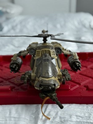 GI Joe Spy Troops Night Attack Chopper Desert Camo Hasbro 2002 Near complete