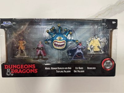 Dungeons & Dragons Die Cast 4 Figures & Beholder Figurine JADA TOYS WIZARDS NEW