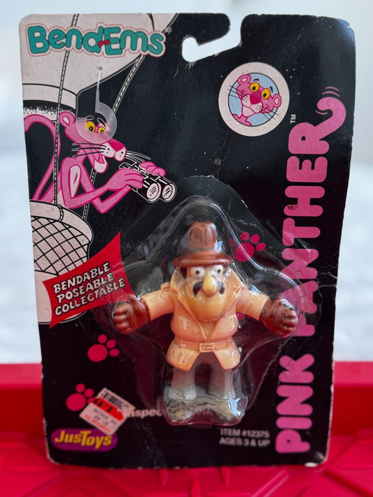 Vintage Pink Panther Inspector Clouseau Bend-Ems JusToys New In Package