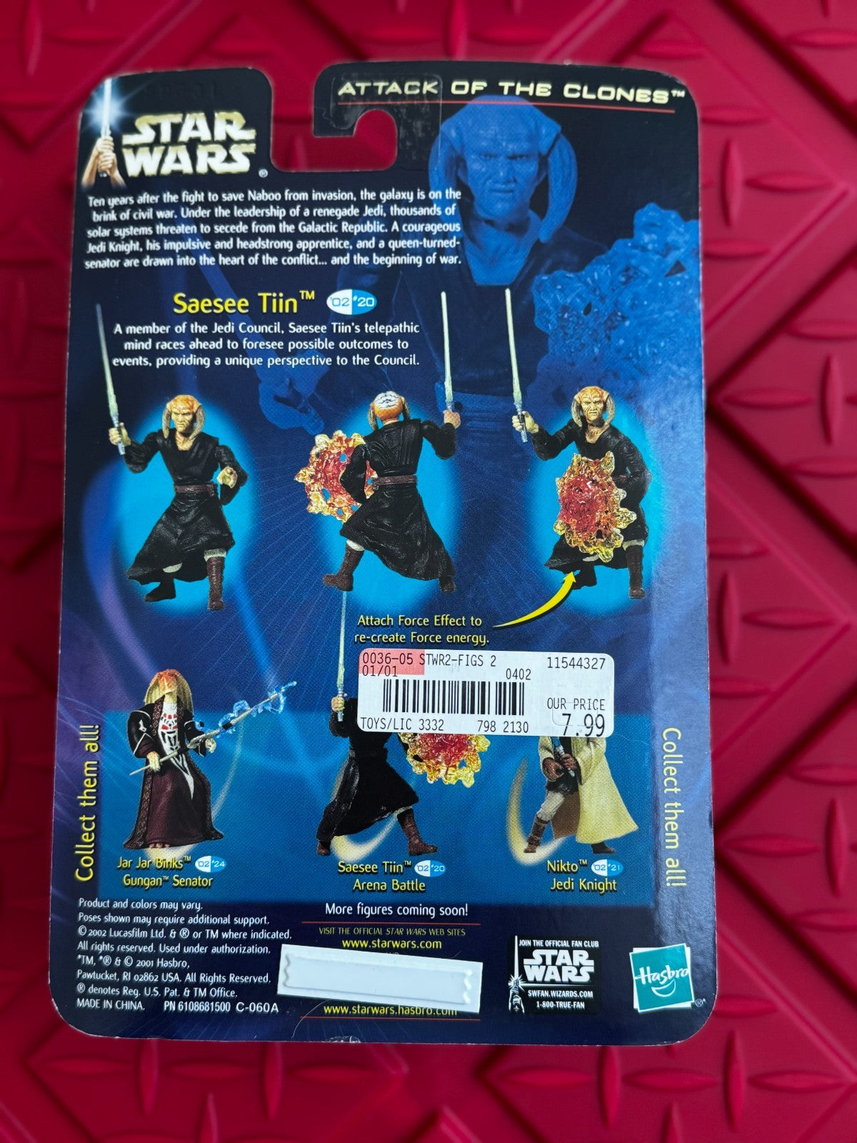 Saesee Tiin Jedi Master - 2001 - Star Wars: Attack Of The Clones - Hasbro
