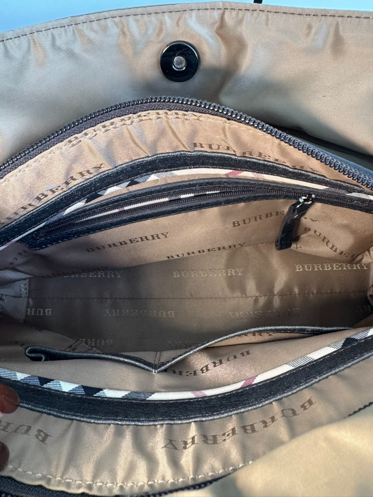 Burberry Buckleigh Nylon Tote Bag